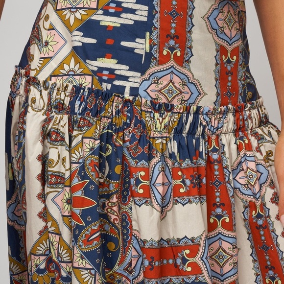 cara cara tisbury skirt - pandora patchwork midnight spice size 2 - Picture 4 of 5